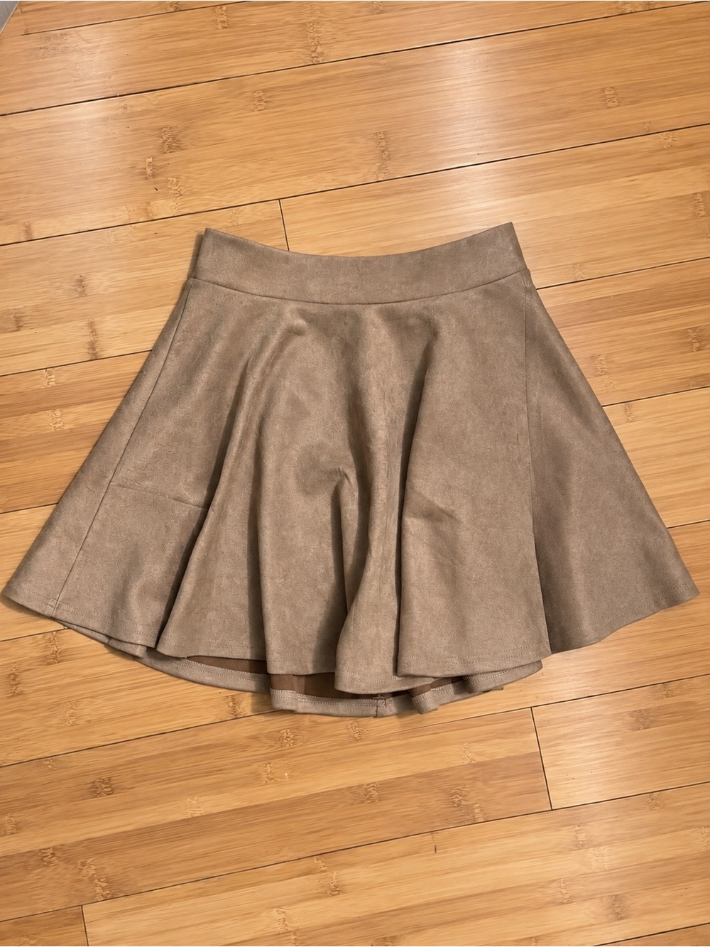 Taupe Flared Skirt - Women's A-Line Skirt